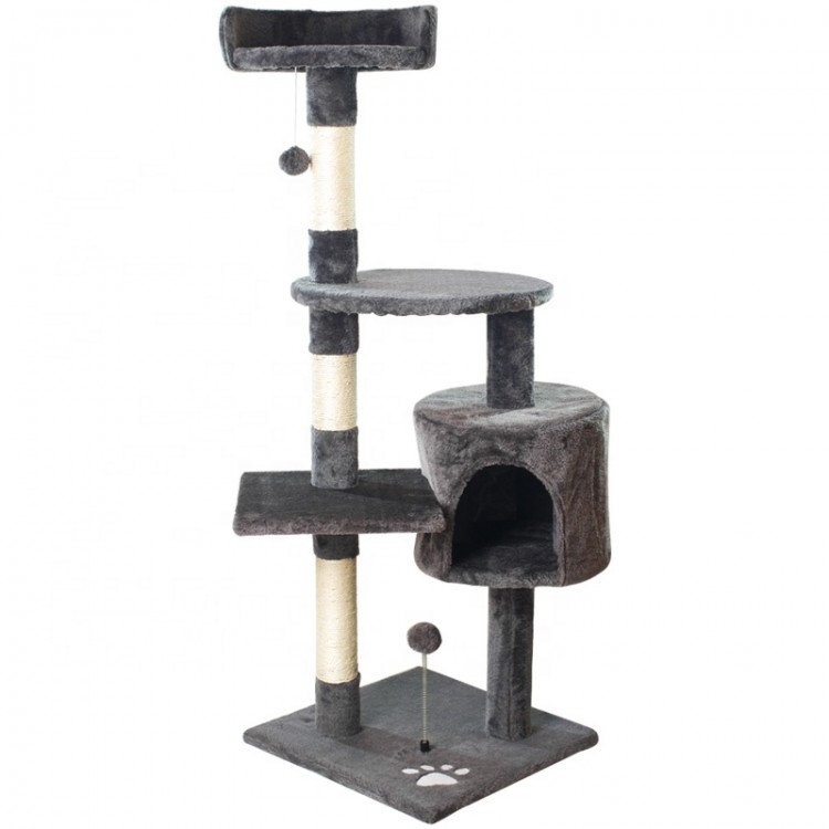 Custom Cat Tree Tower Multi-Level Wood Condo Custom Cat Tree Tower Multi-Level Wood Condo