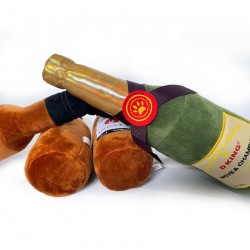Wholesale Plush Wine Bottle Dog Chew Toy