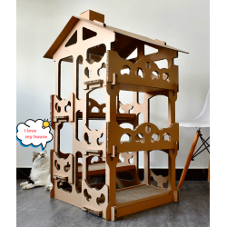 Custom Cat House Cardboard and Durable Cat House Sturdy Tree
