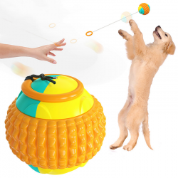 Custom Dog Chew Ball and Retractable Rope Pet Play Toy
