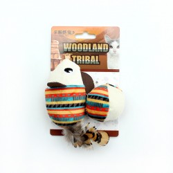 Wholesale Canvas Cat Toy and Paper Plush Toy for Pets