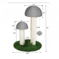 Custom Cat Scratcher Mushroom & Cat Scratching Tree Mushroom