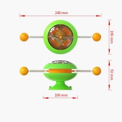 Custom Pet Windmill Toy & Turntable Cat Toy With Catnip Ball