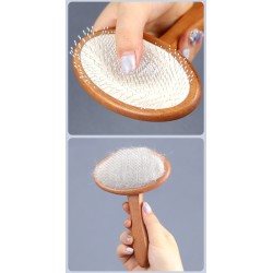 Wholesale Wooden Handle Comb for Grooming Pets – Dog and Cat