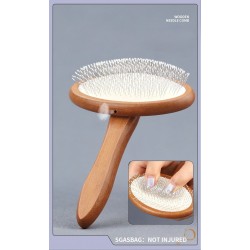 Wholesale Wooden Handle Comb for Grooming Pets Dogs and Cats (Custom Branding & Bulk Supply