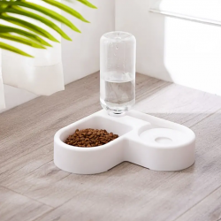 Custom Dog Drinking Bowl Mouth Cat Water Dispenser Basin Pet Splash-proof Heart Shape Cat Food Bowl