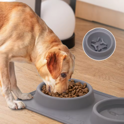 Wholesale Dog Folding Bowl Feature Easy-to-Clean Non-Toxic BPA-Free Rounded Silicone Pet Bowl With Spill proof Design
