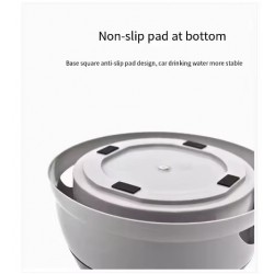Wholesale Dogs Water Dispenser Non-Skid No Spill Portable Plastic Food Storage Bowl
