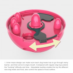 Custom Doggy Feeder Bowl Plastic Toy Slow-Eating Pet Food Bowls Enjoyable for Dogs