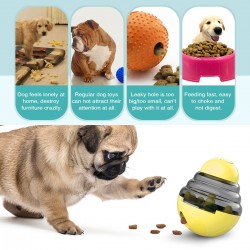 Wholesale Pet Tumbler Feeder Plastic Dog Dispensing Toy and Bowl Hot-selling