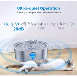 Wholesale Pet Drink Bowl Stainless Steel Automatic Cat Drinking Fountain Rounded