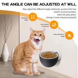 Wholesale Cat Steel Bowl Rounded Anti-Slip Anti-Tipping Neck Protection Comfortable Drinking Feeding