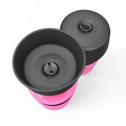Custom Pet Water Bottle and Food Grade Silicone Cup BPA Free 21 Oz/600ml Foldable Travel Dog Cat Bottle Small