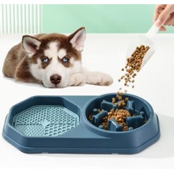 Wholesale Dog Food Bowl New Anti-Slip Plastic Pet Slow Feeder Food Bowl ODM Supply Steel Material