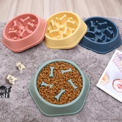 Custom Feed Pet Bowl Automatic Indoor Small Animals Cat/Dog Food Bowl Plastic Dog Eat Slowly Bowl
