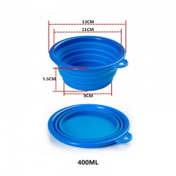 Wholesale Plastic Dog Bowl Foldable Silicone Pet Feeder for Travel Cats Dogs Food & Water Container Bag Packaging