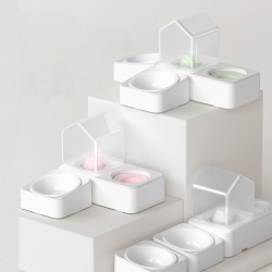 Wholesale Automatic Pet Feeder Puppy Kitten Drinking Fountain Dog Food Bowl Water Dispenser Storage Container