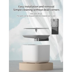 Custom Pet Water Fountain Static Electricity Prevention Cat Water Dispenser Wireless Charging Pet Feeders Bowls