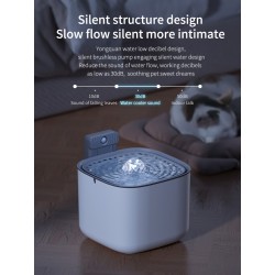 Custom Pet Water Fountain Static Electricity Prevention Cat Water Dispenser Wireless Charging Pet Feeders Bowls