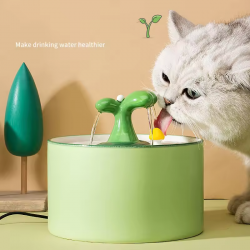 Custom Cat Water Dispenser Dogs Automatic Electric Cat Water Fountain With Quiet Pump Filter Eco-Friendly Birds