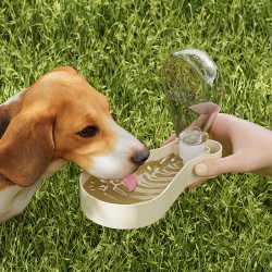 Custom Pet Water Bottle for Cats and Dogs Customizable PP Material for Outdoor Walking Feeding Direct From Manufacturer