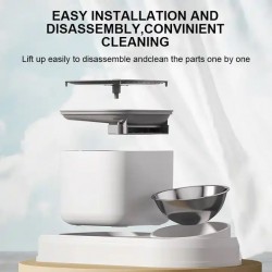 Wholesale Pet Water Fountain Plastic Detachable Food Water Dispenser Feeding Bowl for Cats Dogs