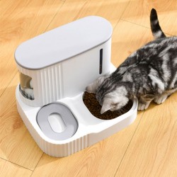 Custom Cat Food Bowl Dog Automatic Feeder With Dry Food Storage Cat Drinking Water Bowl High Quality Safety Material Supplies