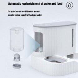 Custom Cat Food Bowl Dog Automatic Feeder With Dry Food Storage Cat Drinking Water Bowl High Quality Safety Material Supplies