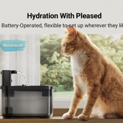 Wholesale Dogs Water Dispenser Modern Rechargeable Cat Water Fountain Wireless Technology Durable Water Bottles for Puppies