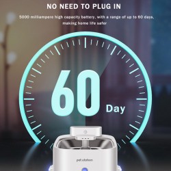 Cat Drinking Water Machine 5000mAh Wireless Automatic Circulation Constant Temperature Heating Flowing Water Unplugged