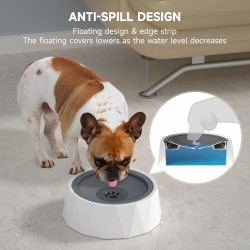 Anti-Choking Cat Water Dispenser Travel Water Bowl with 4PCS Replacements Slow Water Feeder for Dogs Cats