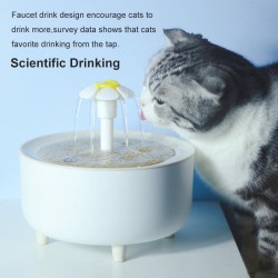 Custom Pet Water Dispenser USB Charging Cotton Filters Faucet Kit Automatic Power Off Cat Water Dispenser