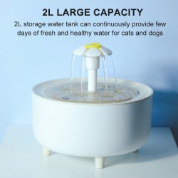 Custom Pet Water Dispenser USB Charging Cotton Filters Faucet Kit Automatic Power Off Cat Water Dispenser
