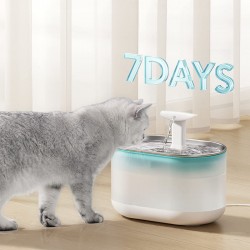 Transparent Cat Water Bowl 2.5L Automatic Pet Water Fountain Drinking Dispenser for Cats Dogs Small Pets