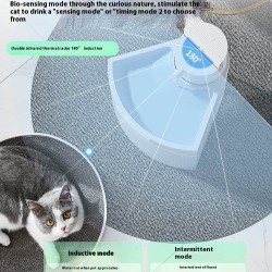 Wholesale Cat Water Dispenser Flow Unplugged Wireless Ultra Long Life Pet Supplies
