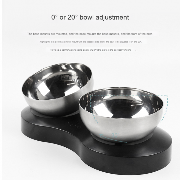 Pet Double Food Bowl Pet Double Food Bowl