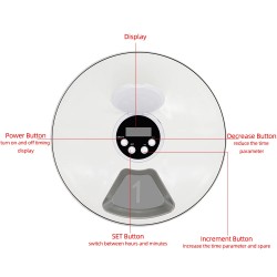 Custom Dog Pet Feeder LCD Programmable Setting Pet Food Dispenser in Stock