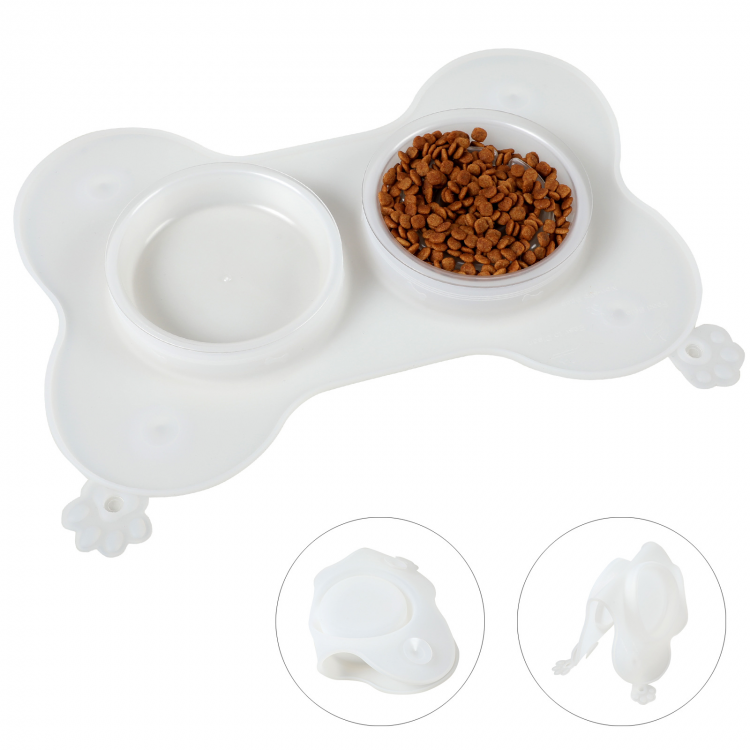 Plastic Dog Double Bowls Plastic Dog Double Bowls