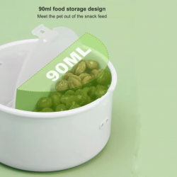 Custom Pet Folding Bowl Poop Dispenser 3 in 1 Poop Bag Waste Dispenser for Dogs Portable Food Grade
