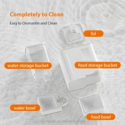 Custom Pet Feeders Bowl and Water Dispensers Set - App Controlled, Automatic Refill System