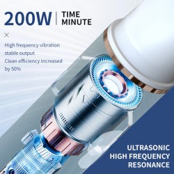 Electric Dog Toothbrush Teeth Whitening & Flosser Ultrasonic Teeth Cleaner Toothbrush for Pet