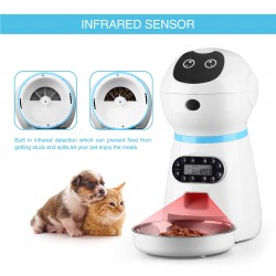Automatic Pet Feeder Robot Design Voice Record Dog Cat Pet Bowls Smart Pet Feeder