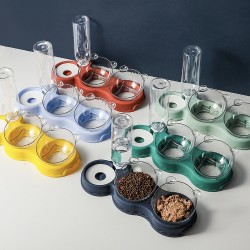 Custom Pet Food Bowl Automatic Multifunctional Pet Feeder and Drinker for and Dogs