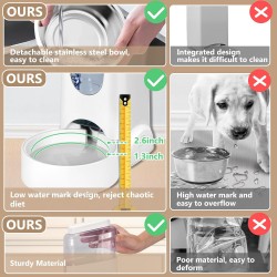 Custom Pet Food Feeder Dog Cat Food Slow Eating Water Drinker Pet Feeder Bowl
