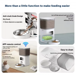 Automatic Pet Food Feeder Top Seller Wifi Voice Record for Small Medium Size Pet