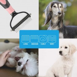 Custom Animal Grooming Set 2 Sided Steel Brush for Dogs