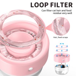 Portable Cat Drinking Fountain and Feeder Electric Pet Cat Water Bowl Cat Water Fountain