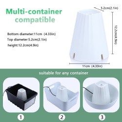 Portable Cat Drinking Fountain Multi-Container Compatible Automatic Drinking Water for Cats