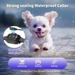Wholesale Anti-Barking Dog Collar Magnetic Charging Waterproof No Shock Safe Bark Control Collar for Small Dogs