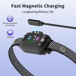 Wholesale Anti-Barking Dog Collar Magnetic Charging Waterproof No Shock Safe Bark Control Collar for Small Dogs